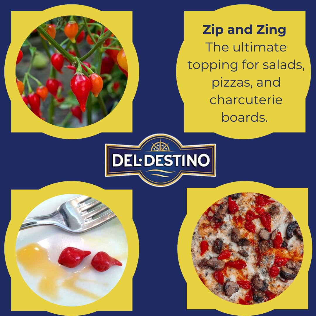 Del Destino Amazon-origin packaging closeup showcases premium Peruvian peppers.