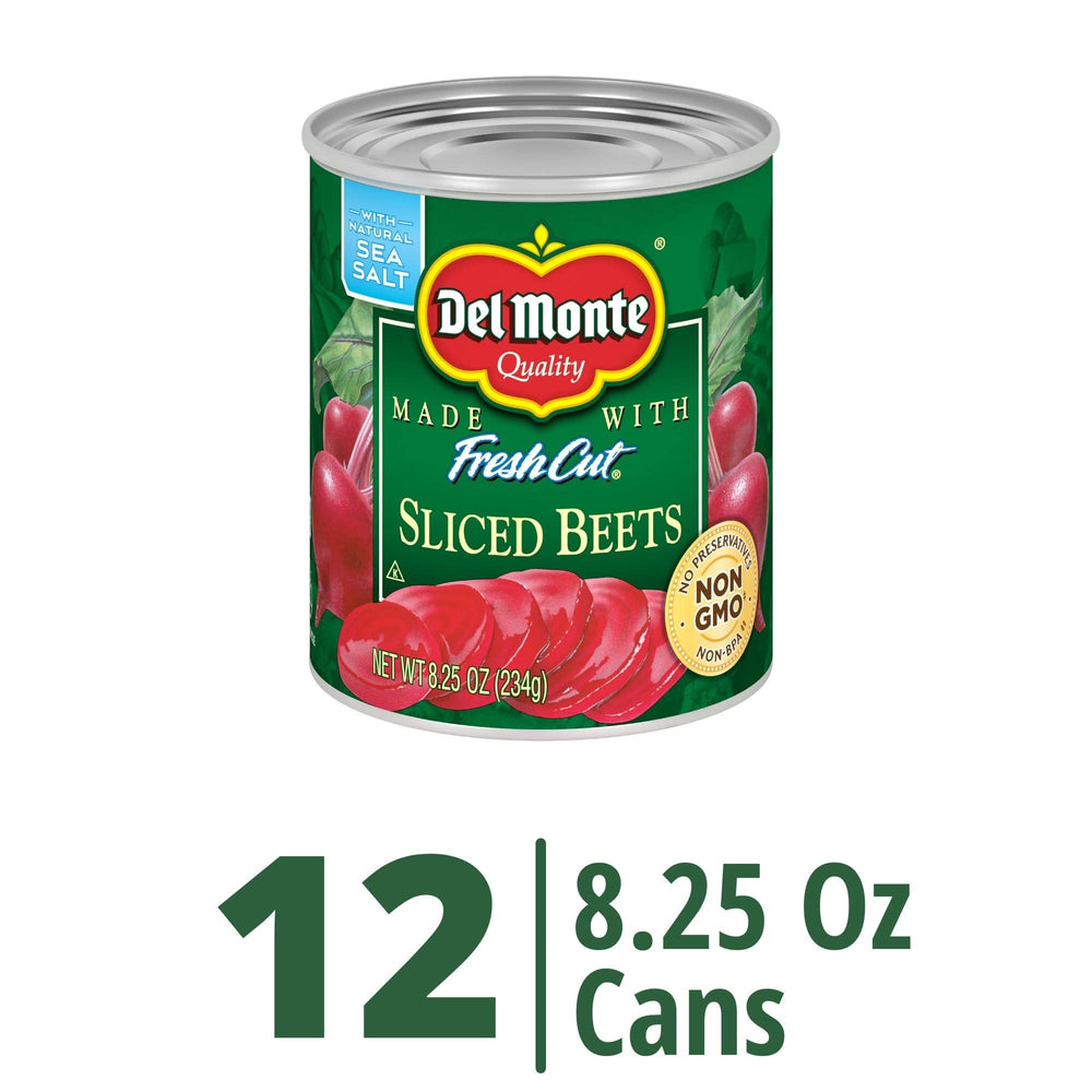 Del Monte beets with water, sugar, and sea salt for simple, clean flavor.