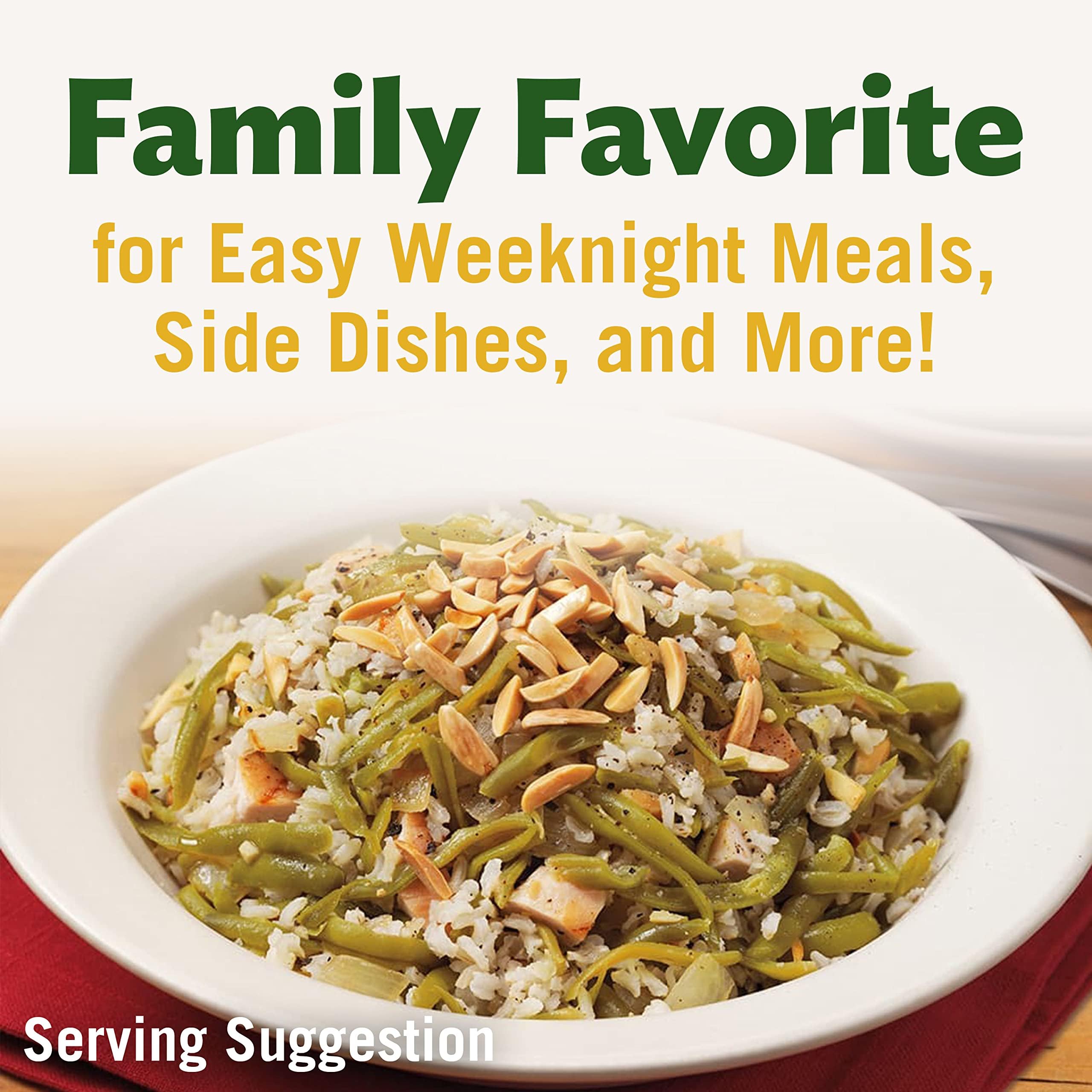 Del Monte Green Beans stored in pantry for quick meals.