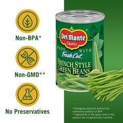 Del Monte Blue Lake Green Beans tossed with pasta for texture and color.