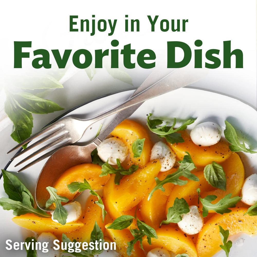 Del Monte BPA-free peach can stored in pantry for easy access.