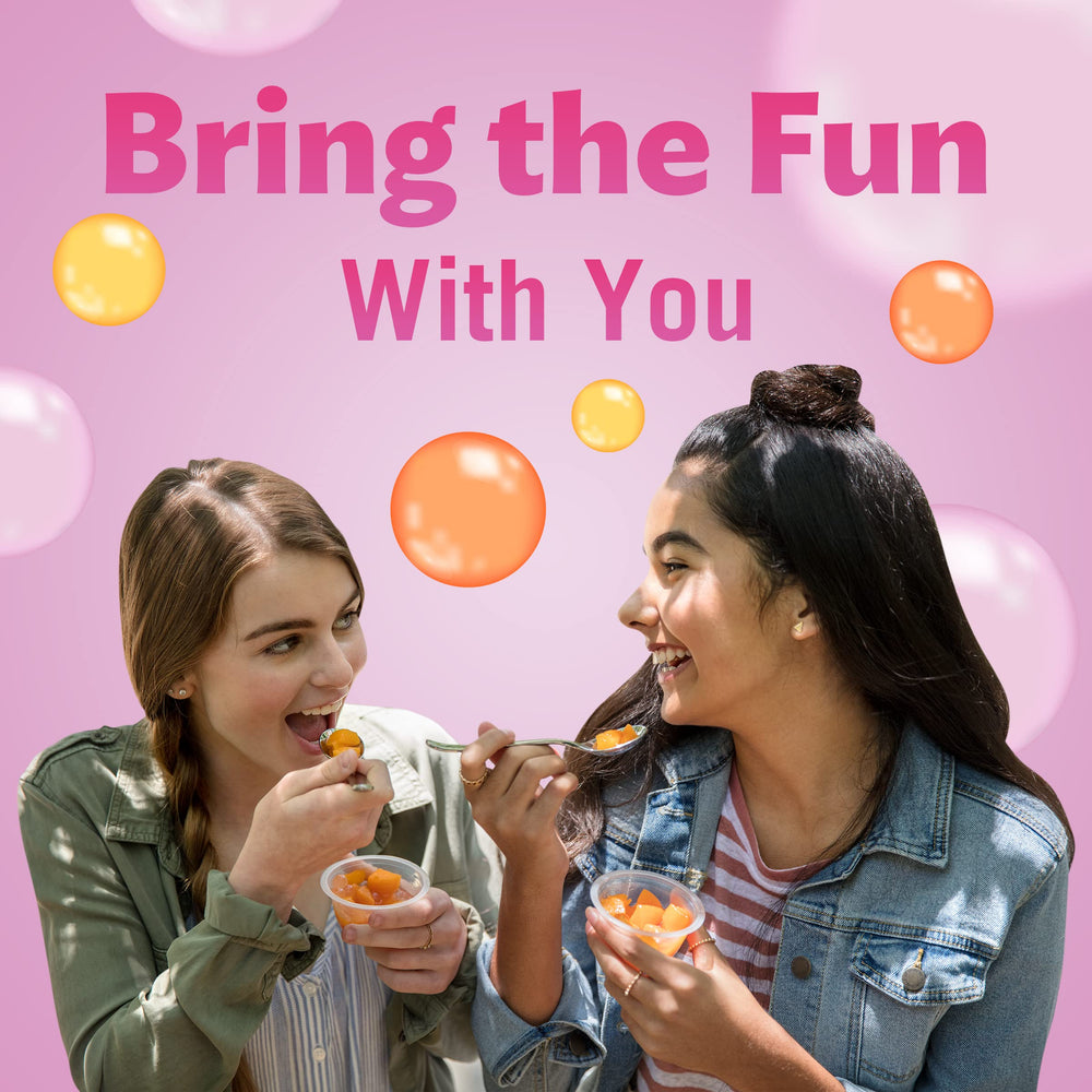 Del Monte Bubble Fruit Cup Non-BPA packaging preserves freshness