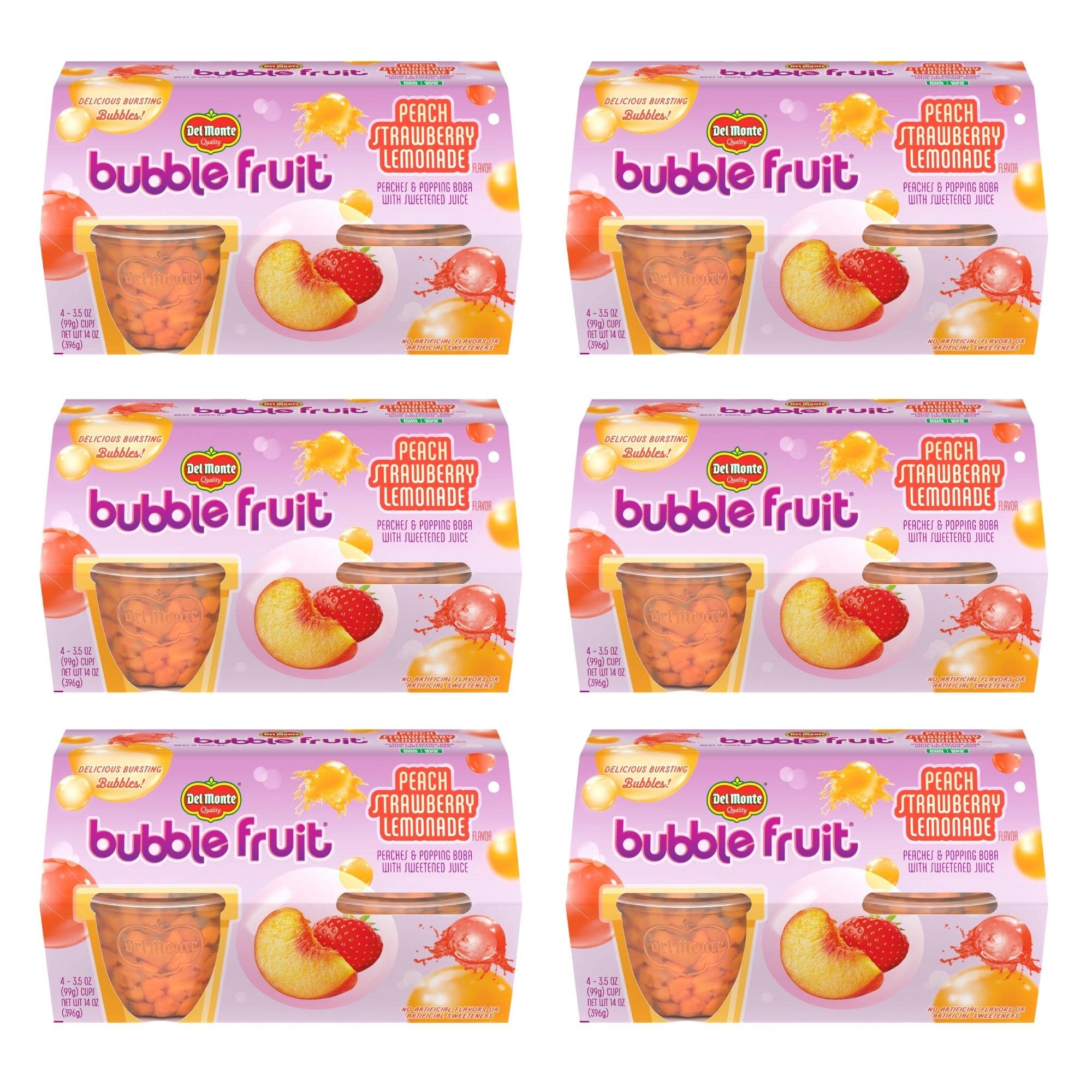 Del Monte Bubble Fruit Cup Peach Boba—juicy, fruity snack for on-the-go enjoyment