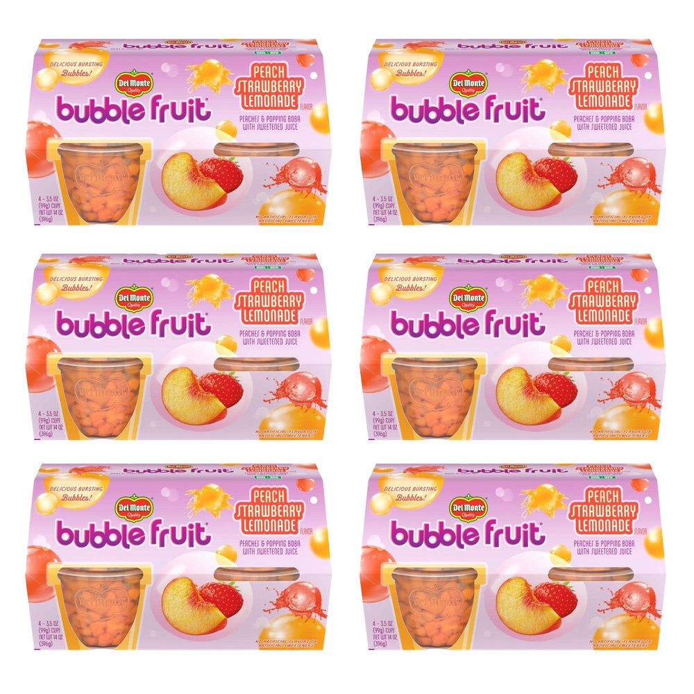 Del Monte Bubble Fruit Cup Peach Boba—juicy, fruity snack for on-the-go enjoyment