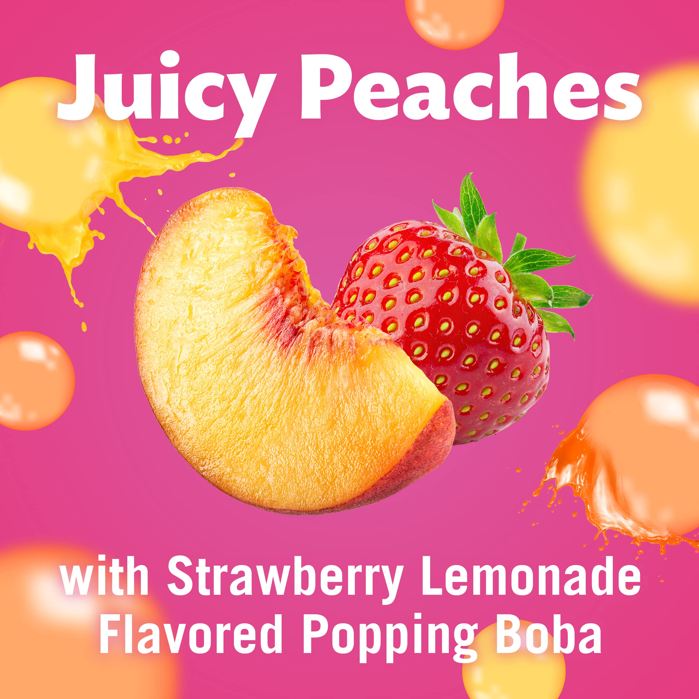 Del Monte Bubble Fruit Cup Popping Boba texture bursts with each bite