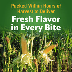 Label highlights simple ingredients: corn, water, sea salt from Del Monte