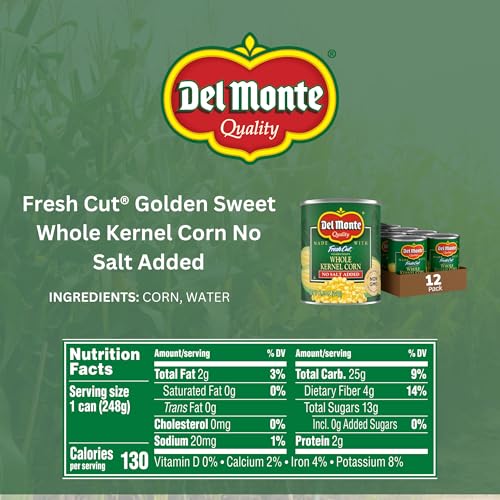 Del Monte corn ready-to-serve in a pull-top can for quick dinners
