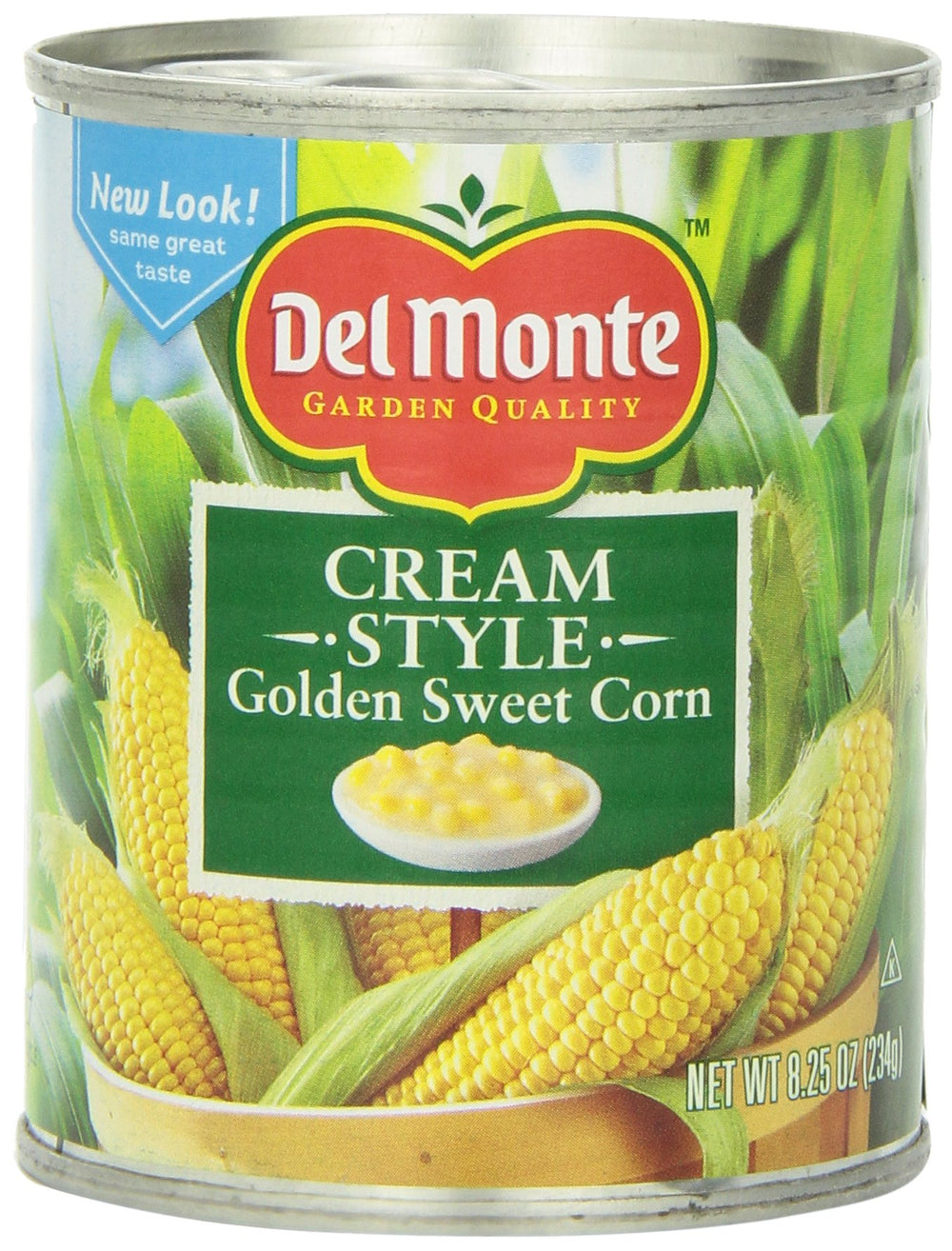 Del Monte Cream Style Corn can, ready for quick meals and snacks.