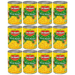 Del Monte diced mango in extra light syrup can offers a quick fruit snack.