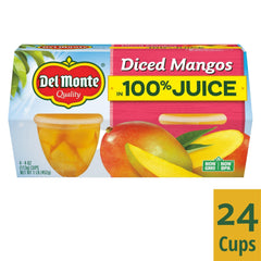 Del Monte Diced Mango peel-off lid for easy opening