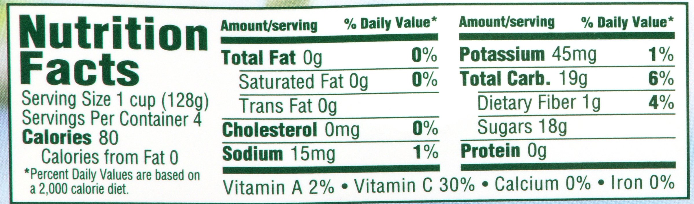 Close-up of juicy peach pieces in Del Monte peach gel