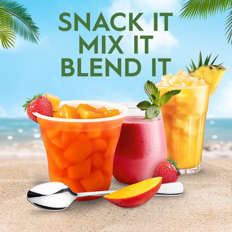 Del Monte Escapes Mango Strawberry-Rita on-the-go cup ready to enjoy anywhere