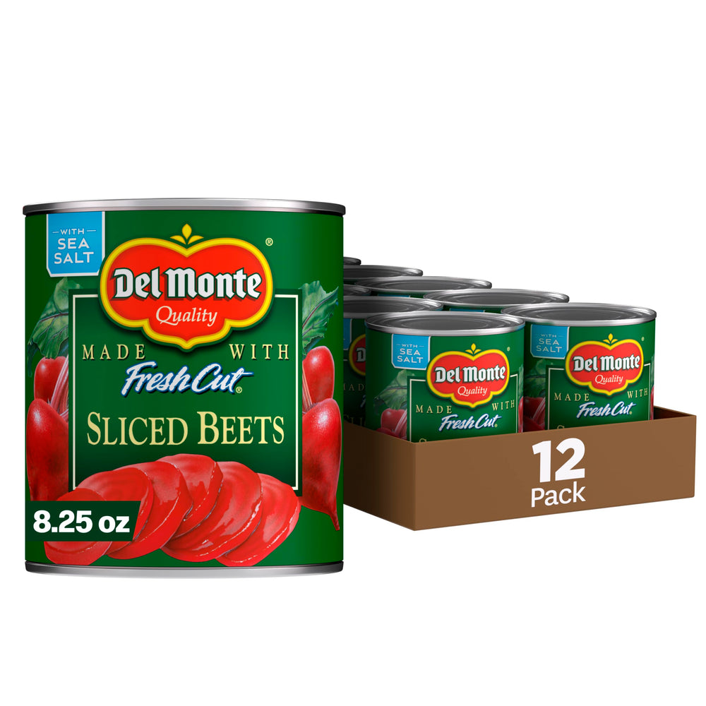 Del Monte Fresh Cut Sliced Beets pack of 12 for quick sides and meals.