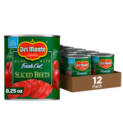 Del Monte Fresh Cut Sliced Beets pack of 12 for quick sides and meals.