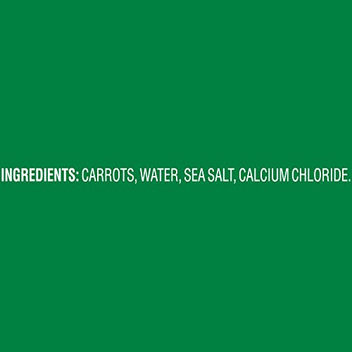 Del Monte Fresh Cut Sliced Carrots package, long shelf life for easy meals.