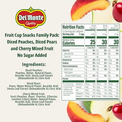Del Monte fruit cup pears no added sugar, perfect between errands.