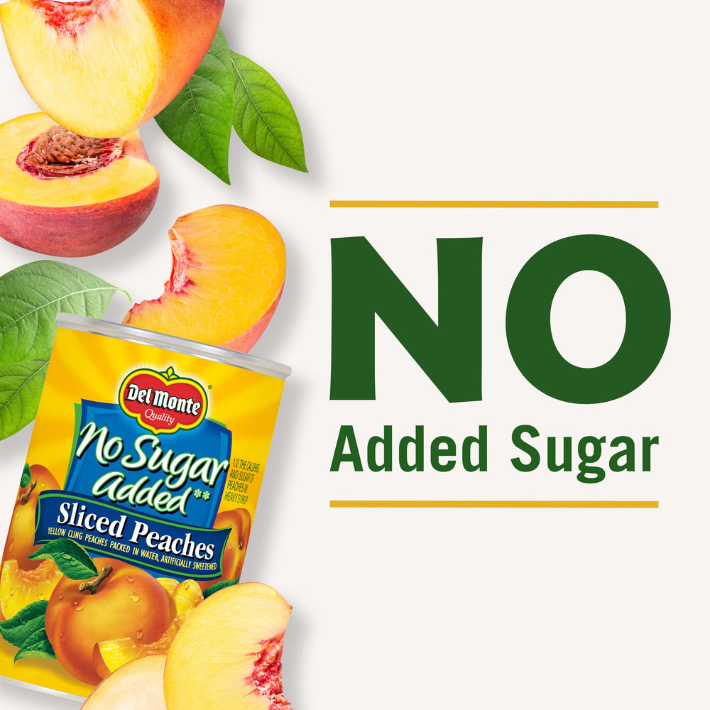 Del Monte peaches added to fruit salad for color and sweetness
