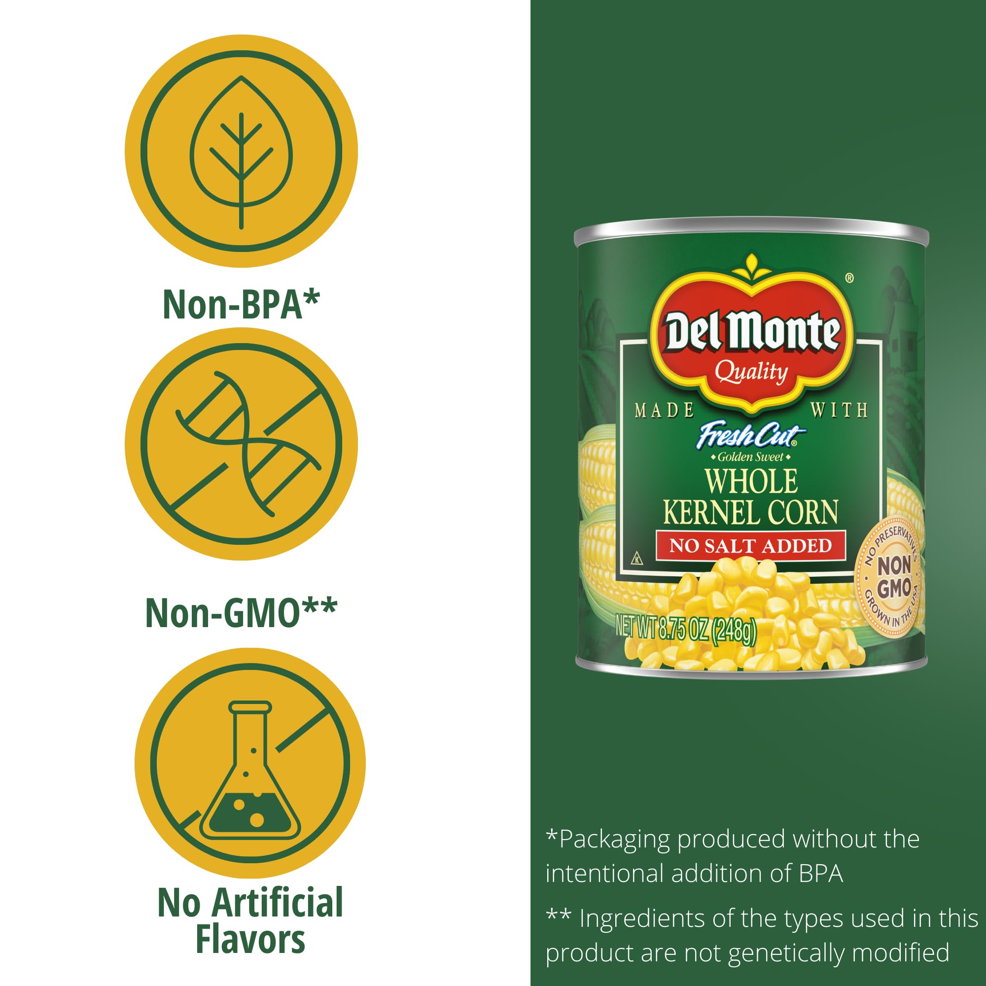 Del Monte Golden corn two-ingredient simplicity for versatile recipes