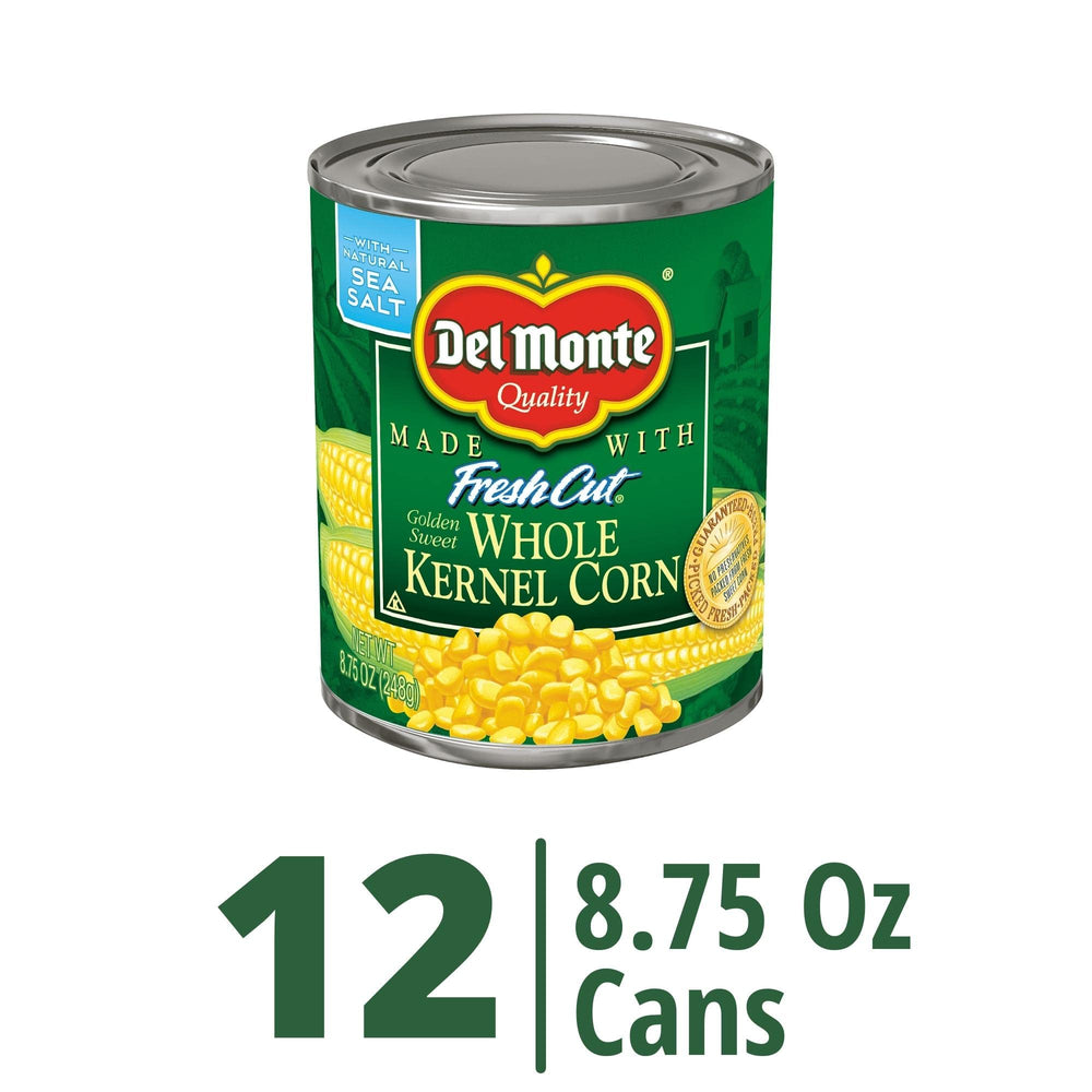 Close-up of golden corn kernels from Del Monte Fresh Cut corn