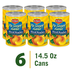 Del Monte Non-GMO peaches label highlighting simple ingredients
