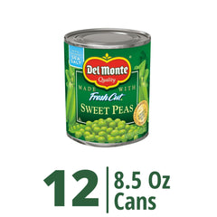 Del Monte Non-GMO peas with no artificial preservatives.