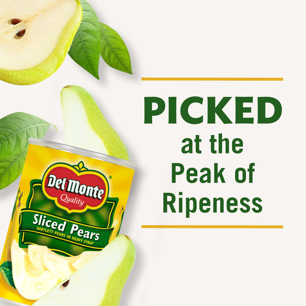 Del Monte pear slices with berries for dessert or cocktail idea