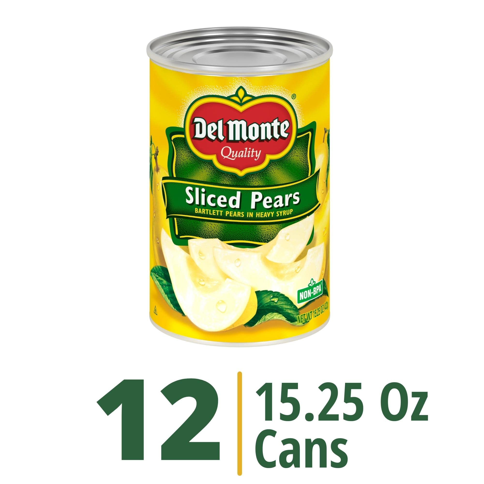Del Monte heavy syrup can in pantry ready for quick snacking