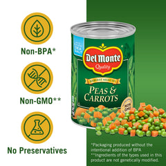 Peas and carrots cooking in a pan for a quick side.