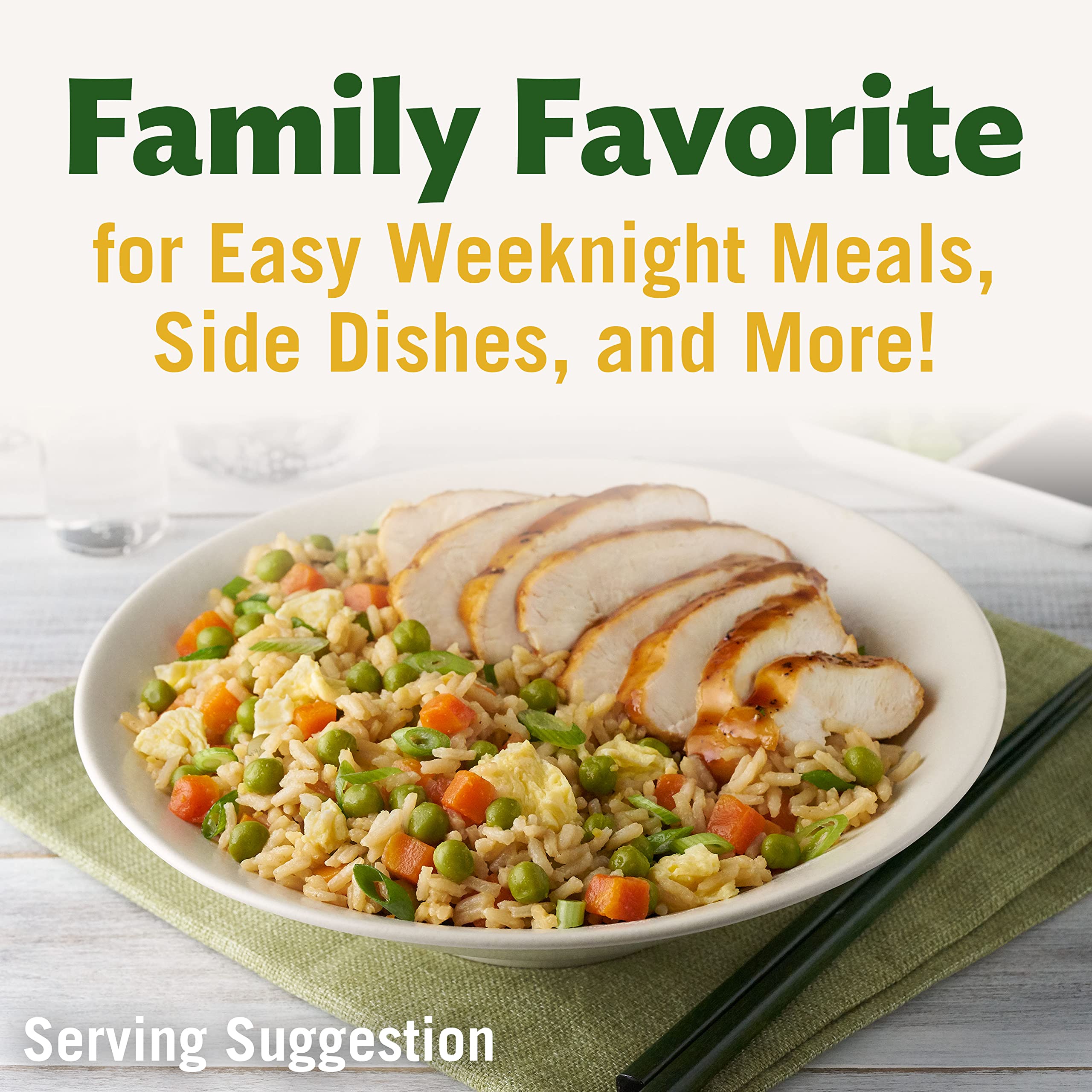 Pantry storage with Del Monte vegetables for easy meal planning.