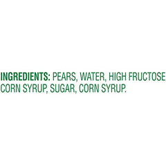 Del Monte label closeup highlighting peak ripeness and no artificial preservatives