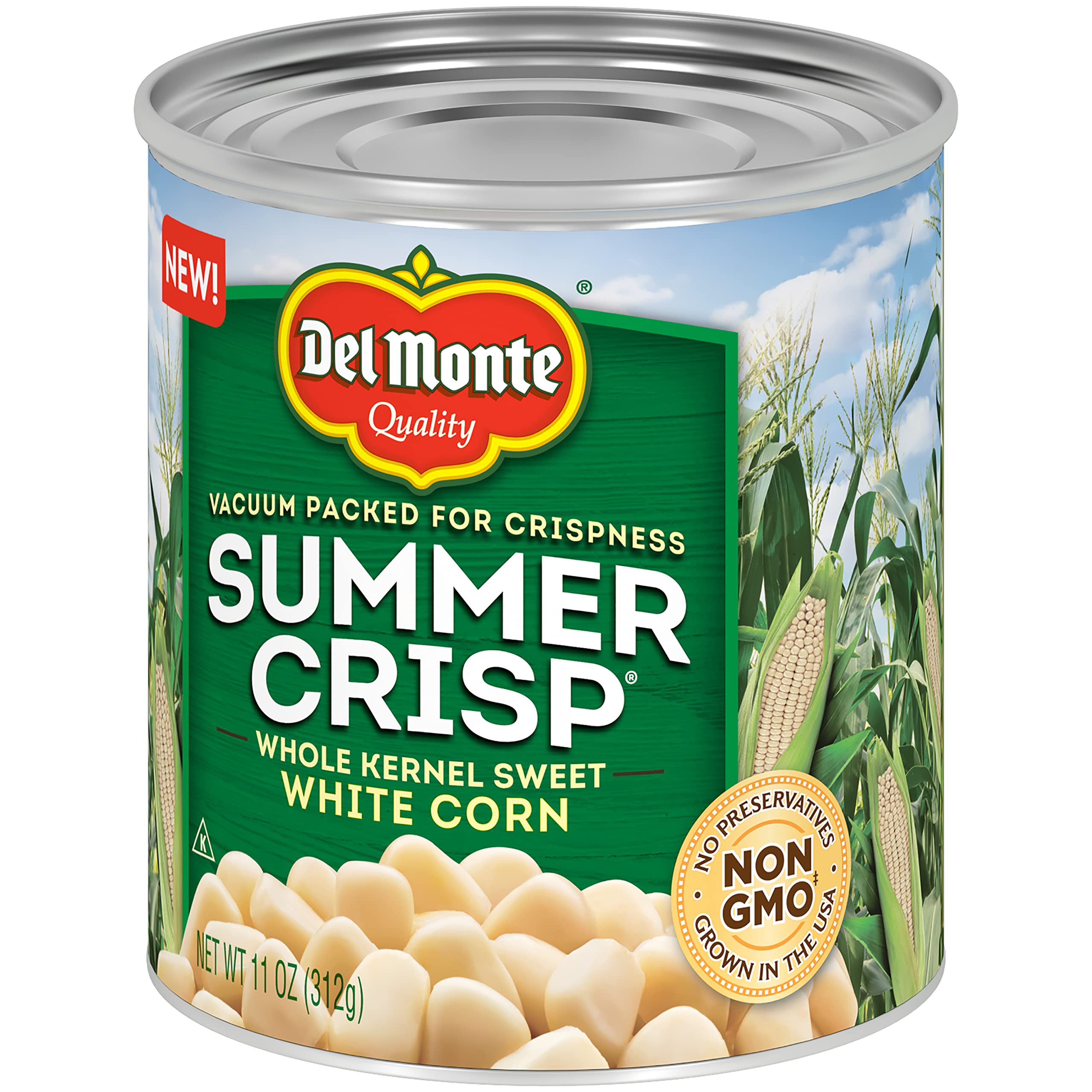 Del Monte Summer Crisp White Corn side dish, ready in minutes.