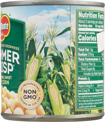 Del Monte Summer Crisp White Corn in soups or stews.