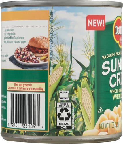 Del Monte Summer Crisp White Corn as a quick side dish option.