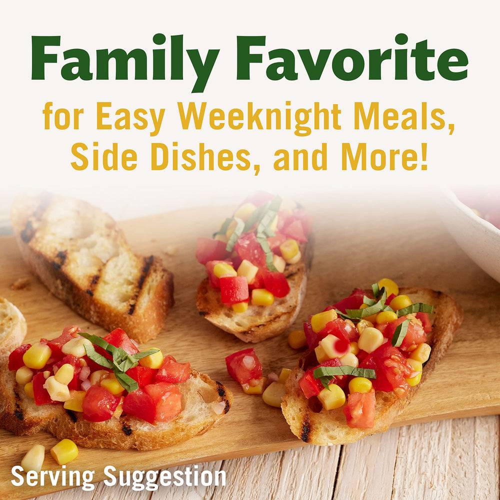 Simplified ingredients: Del Monte corn with sea salt and water