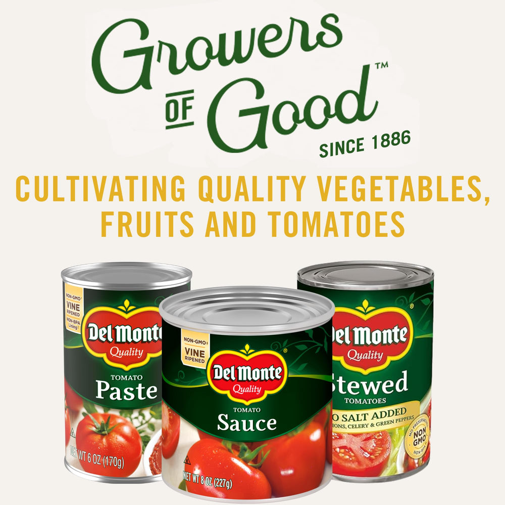 Del Monte Tomato Sauce pantry storage, easy to stock for versatile cooking.