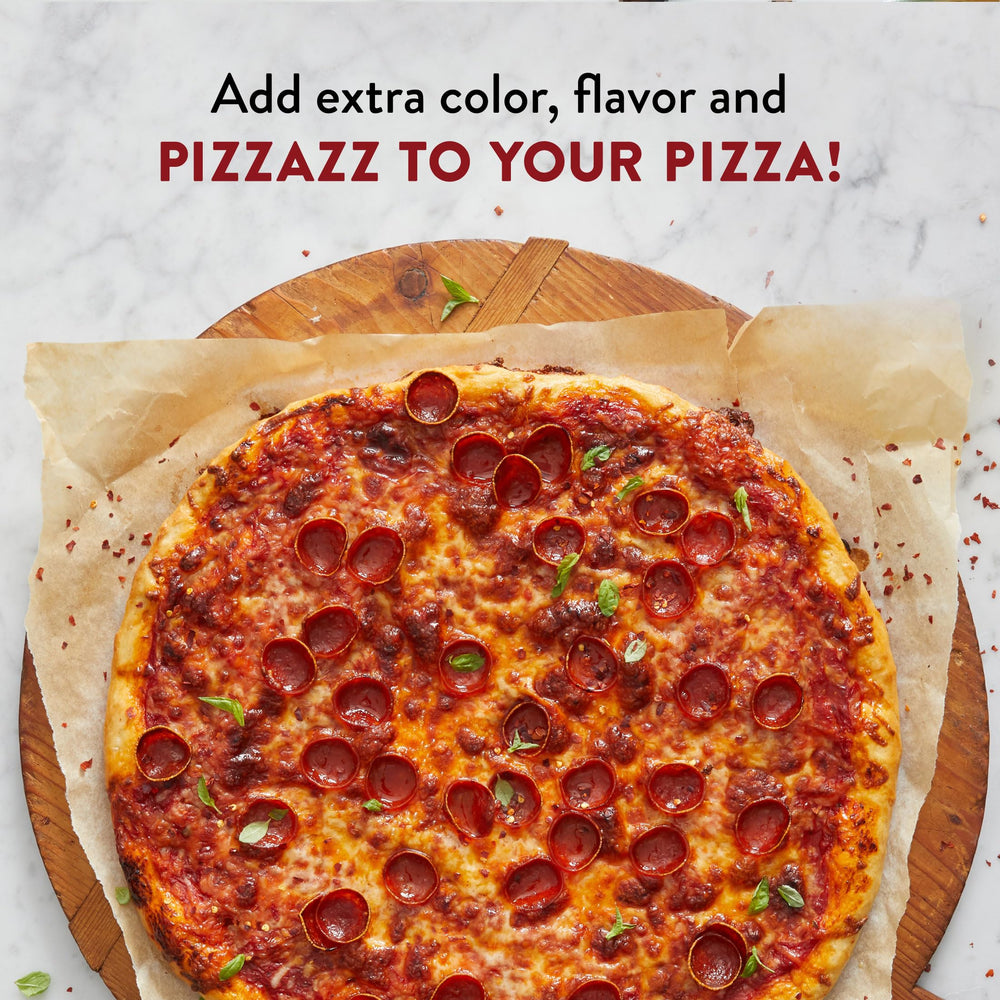 DeLallo crushed red pepper adds heat to sauces and pizzas