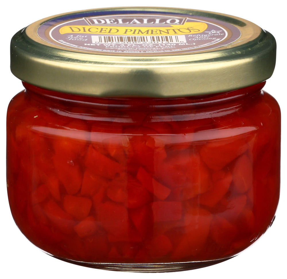 DeLallo diced pimentos add color and flavor to salads and antipasti.
