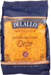 DeLallo gluten-free corn-and-rice Orzo, ready to boil and pair with sauces