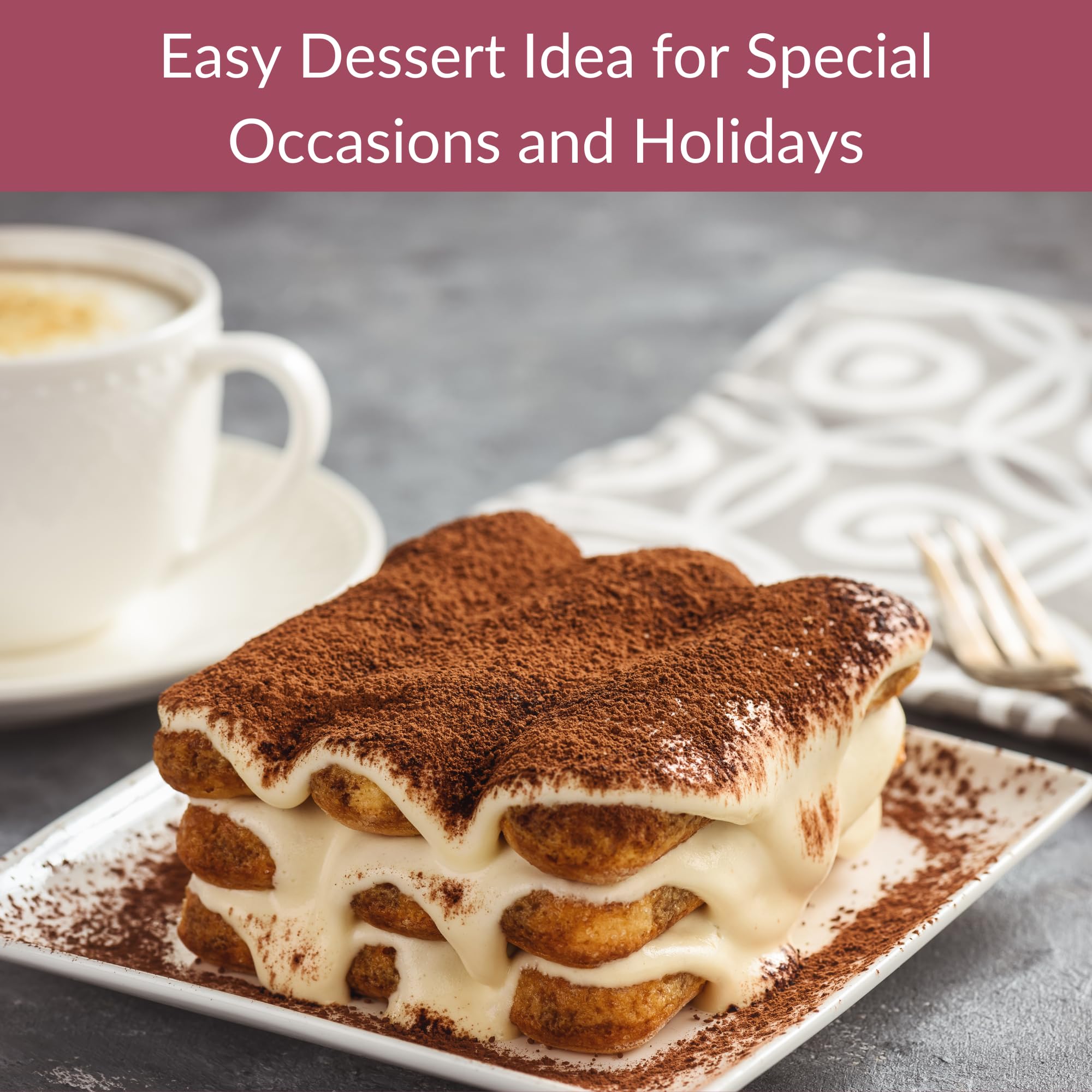 Delallo Tiramisu Kit: ready-to-serve tiramisu for gatherings.