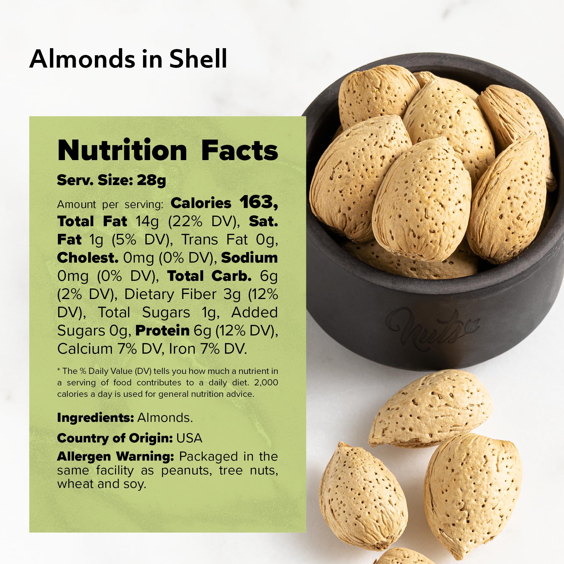 Delice almonds in shell crack-ready close-up invites crunchy, protein-rich snacking.