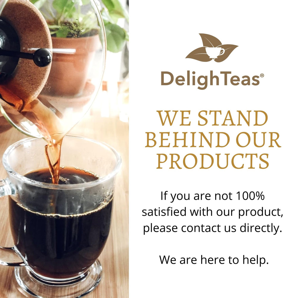 DelighTeas 6oz packaging featuring DelighTeas organic coffee substitute