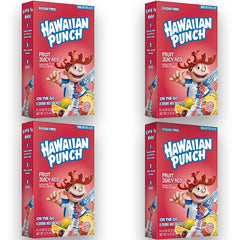 D'Elite Box Hawaiian Punch Juicy Red powder packets for on-the-go flavor without added sugar.