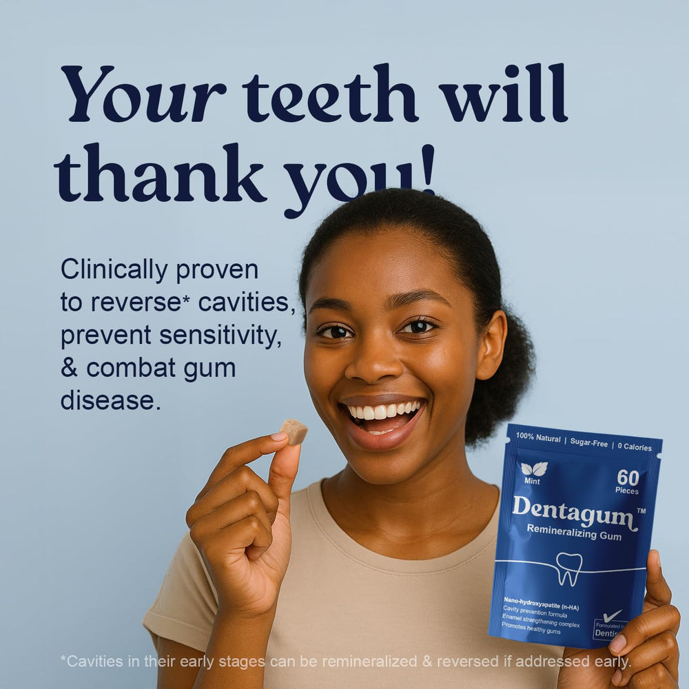 Dentagum erythritol aids plaque reduction during chewing.
