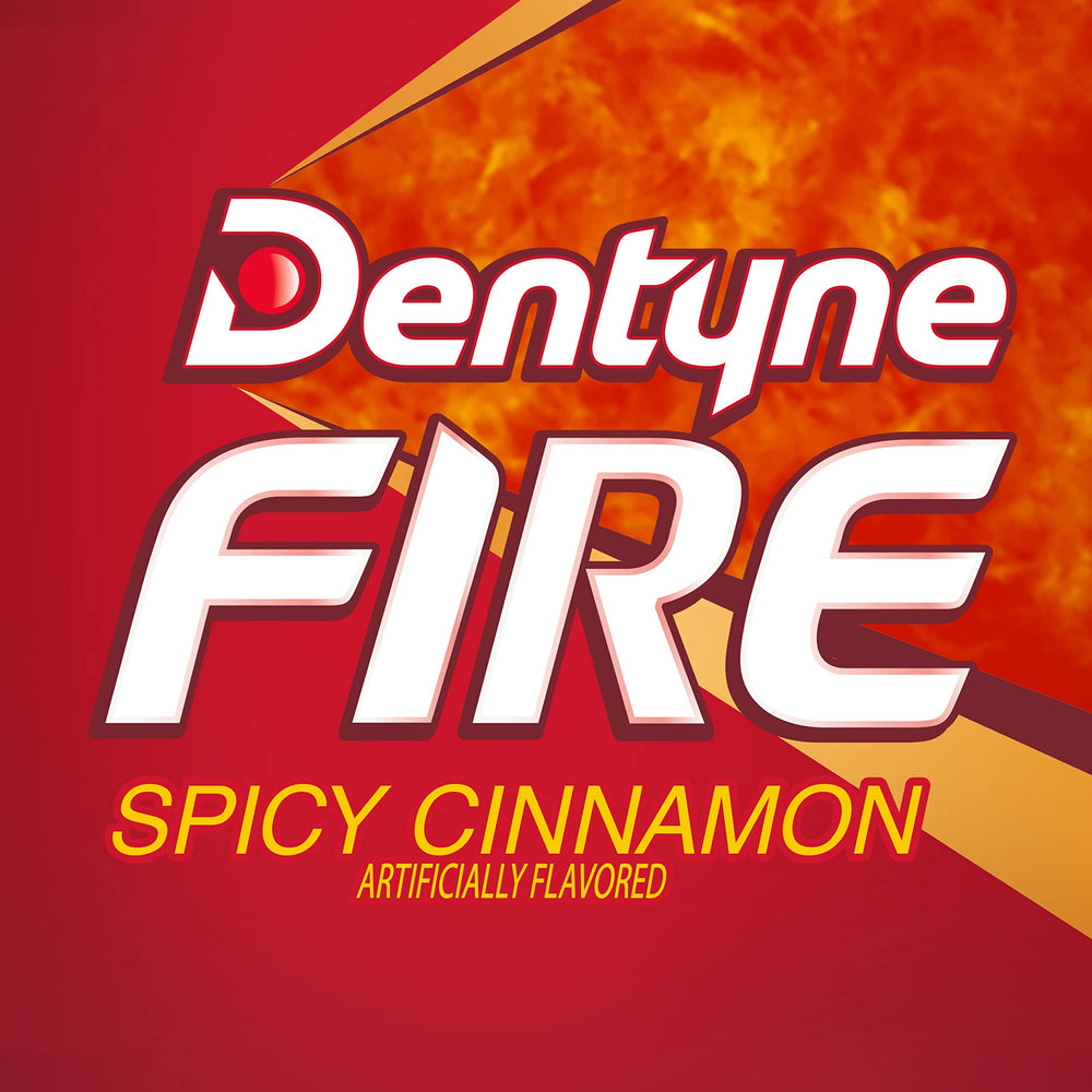 Easter basket idea with Dentyne Fire Spicy Cinnamon gum packs.