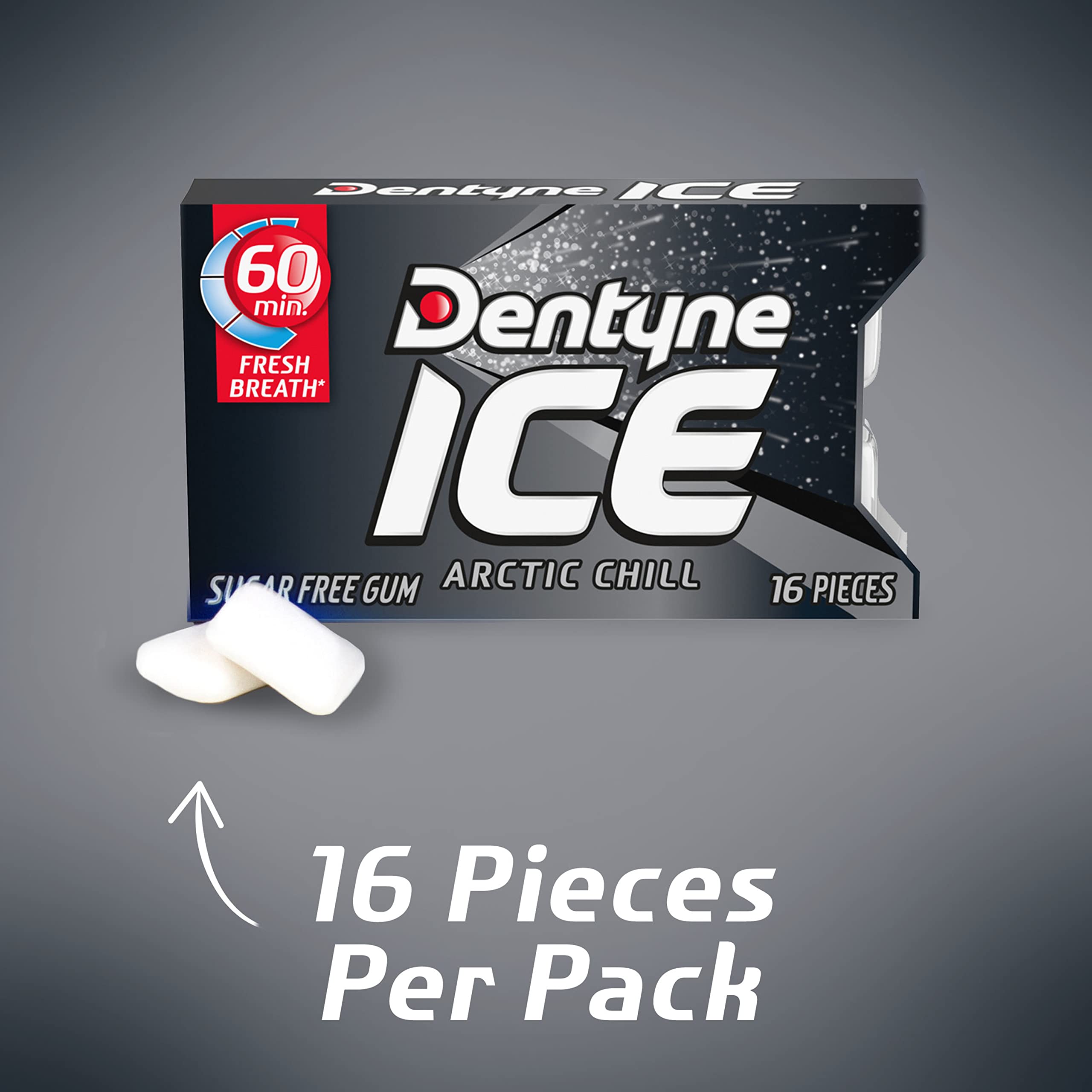 Dentyne Ice Arctic Chill pocket pack designed for easy carry