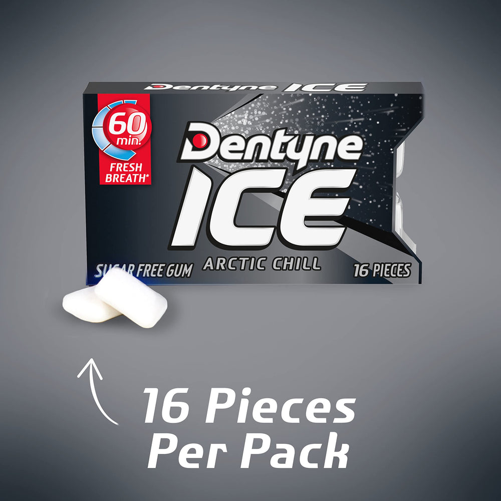 Dentyne Ice Arctic Chill pocket pack designed for easy carry