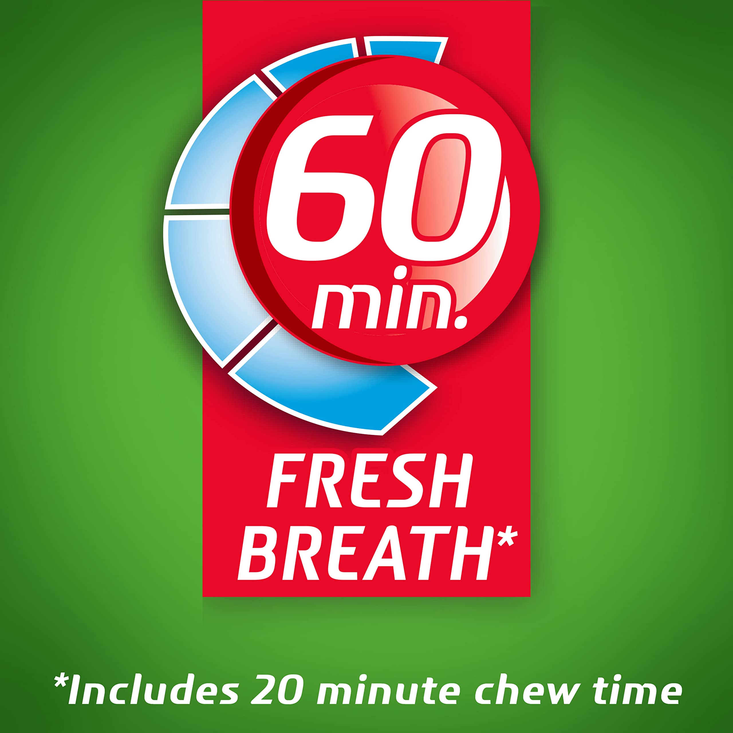 Dentyne Ice Spearmint pack in hand shows on-the-go breath freshening.
