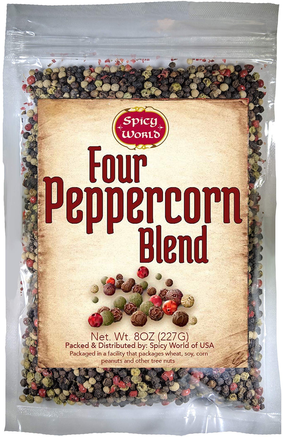 Denver Spice Spicy World rainbow peppercorn blend in jar for vibrant flavor