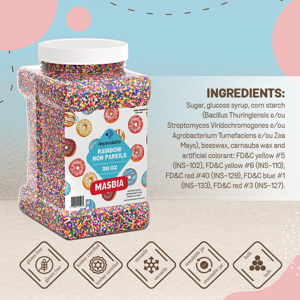 Dependable Food Rainbow Nonpareils cupcakes decorating with vibrant color