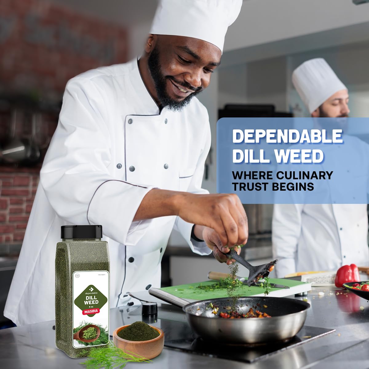 Dependable Foods dill weed suits fish, potatoes, dressings, and soups with herbal brightness.